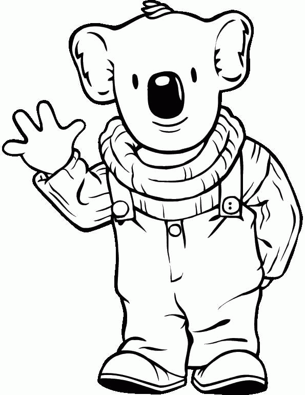 Miś Koala - Kolorowanka do Druku dla Dzieci kolorowanka do druku